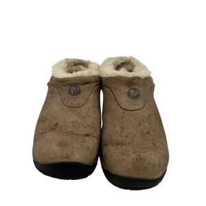 Merrell Women's Encore Q2 Ice Winter Slip on Shoes Size 6.5 Brown Suede Shearlin